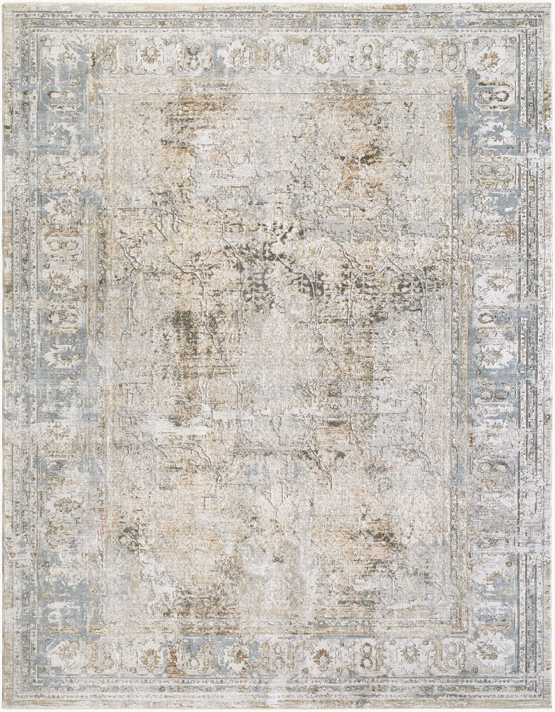 Brunswick Machine Woven Rug — Charcoal/Cream