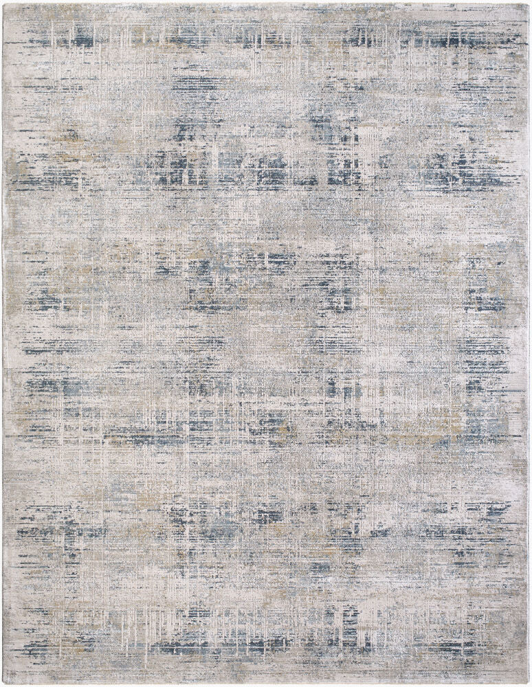 Brunswick Machine Woven Rug — Blue/Charcoal