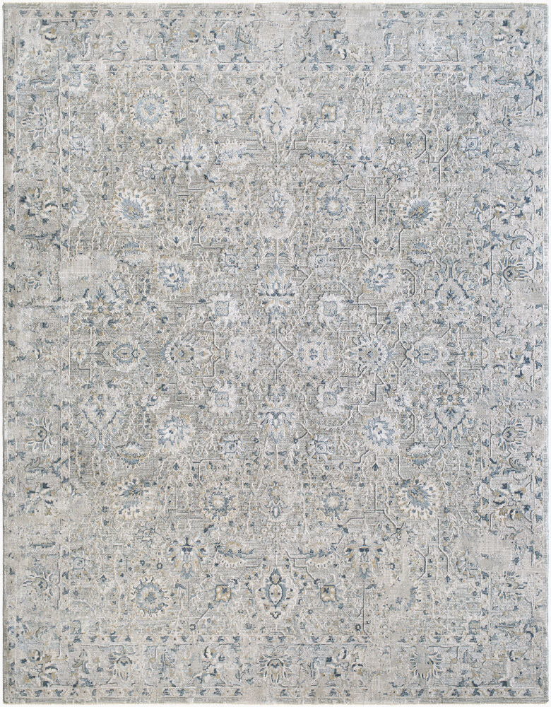 Brunswick Machine Woven Rug — Blue/Charcoal