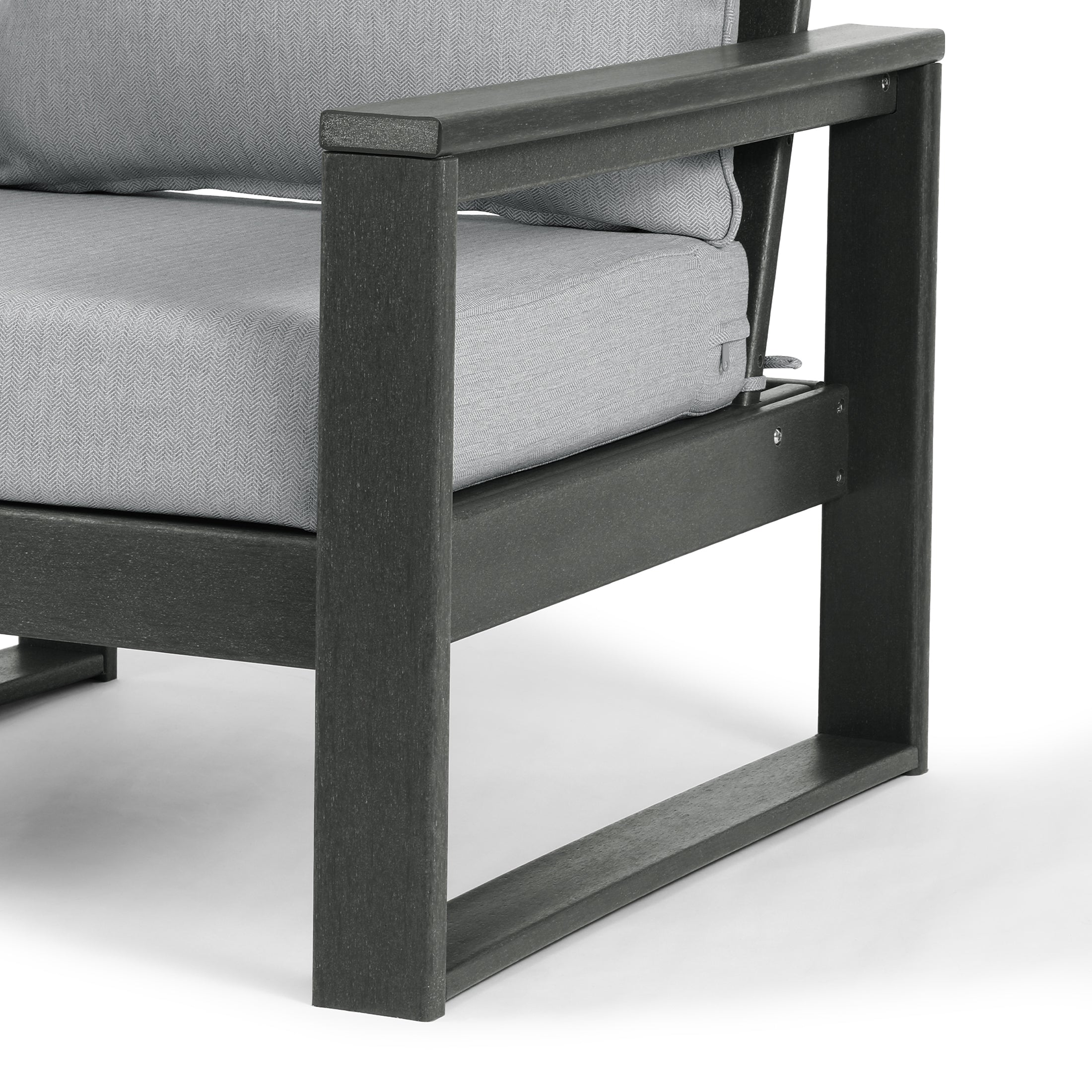 Signature All-Weather Outdoor Modular Patio Deep Seating Right Arm Chair (Right Arm Sectional Seat) Seahawk Designs Patio Chairs