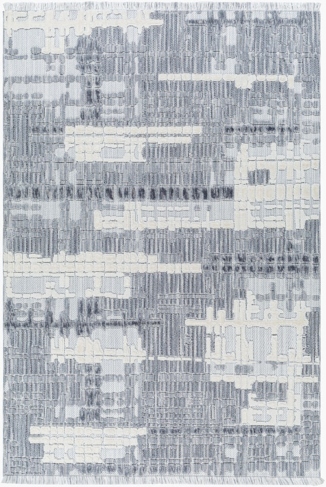 Broadway Machine Woven Rug — Denim/Ink Blue