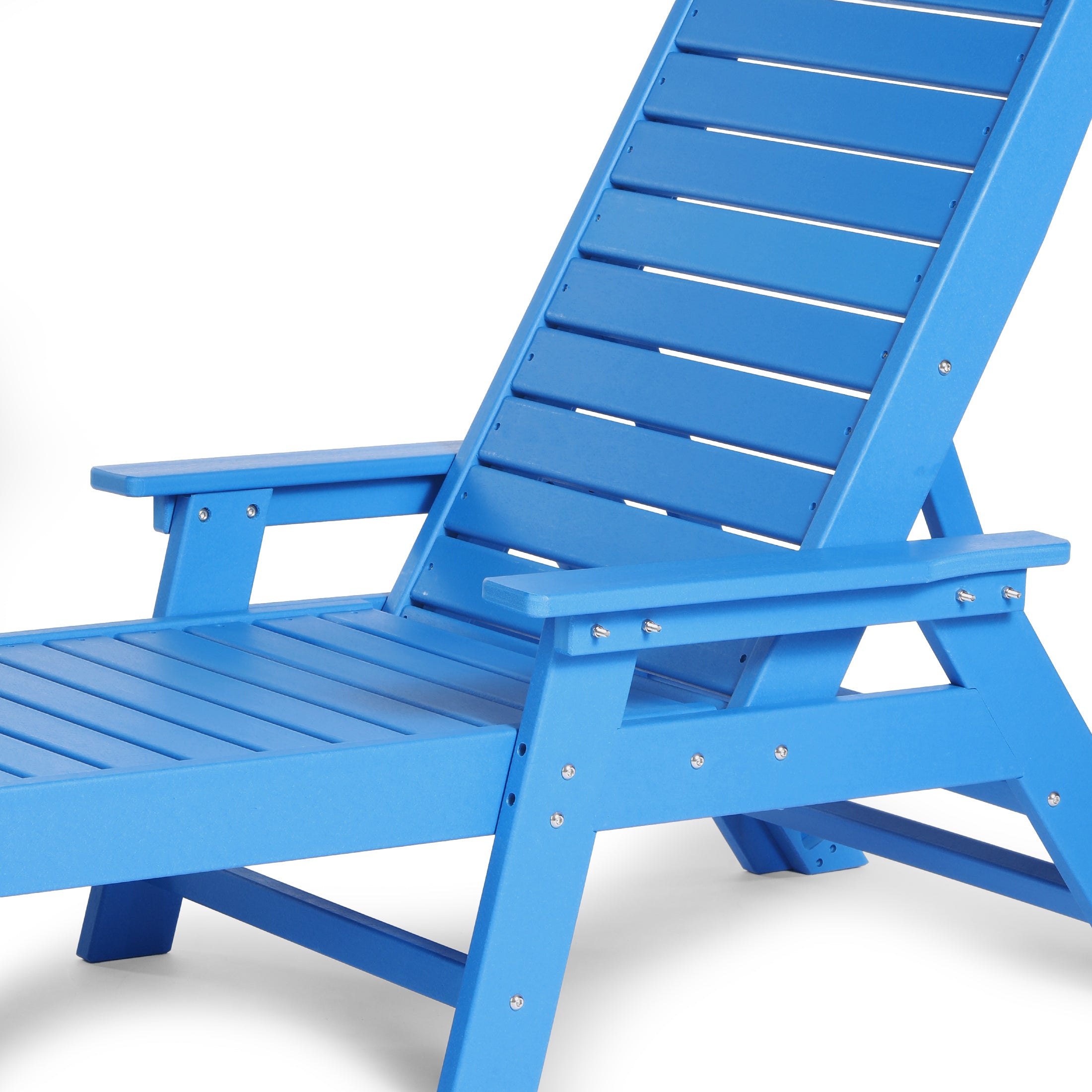 Santa Monica All-Weather Outdoor Reclining Sun Lounger with Arm Rests Seahawk Designs Patio Chaise Lounges