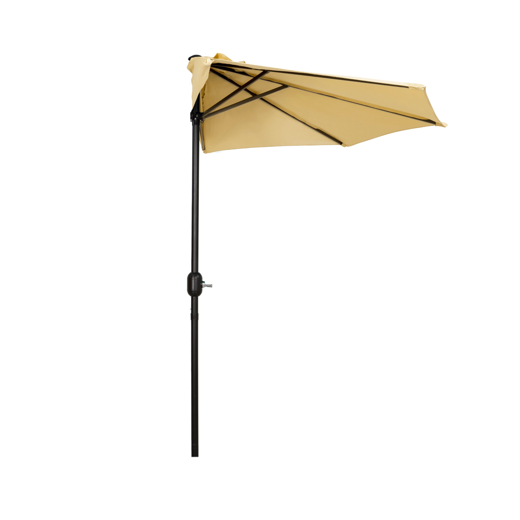 Kona 9ft Half Market Umbrella Beige Seahawk Designs Patio Umbrellas