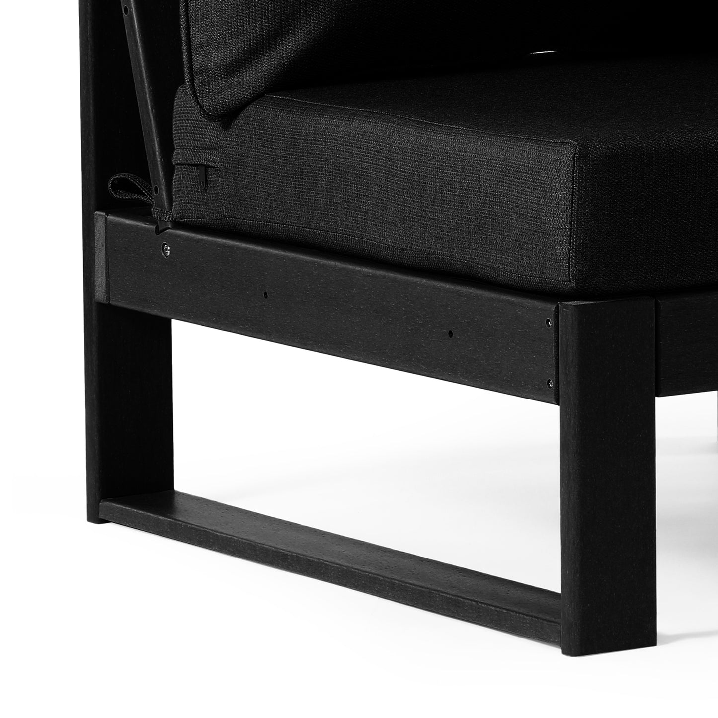 Signature All-Weather Outdoor Modular Deep Seating Cushioned Side Chair (Center Sectional Seat) Seahawk Designs Patio Chairs