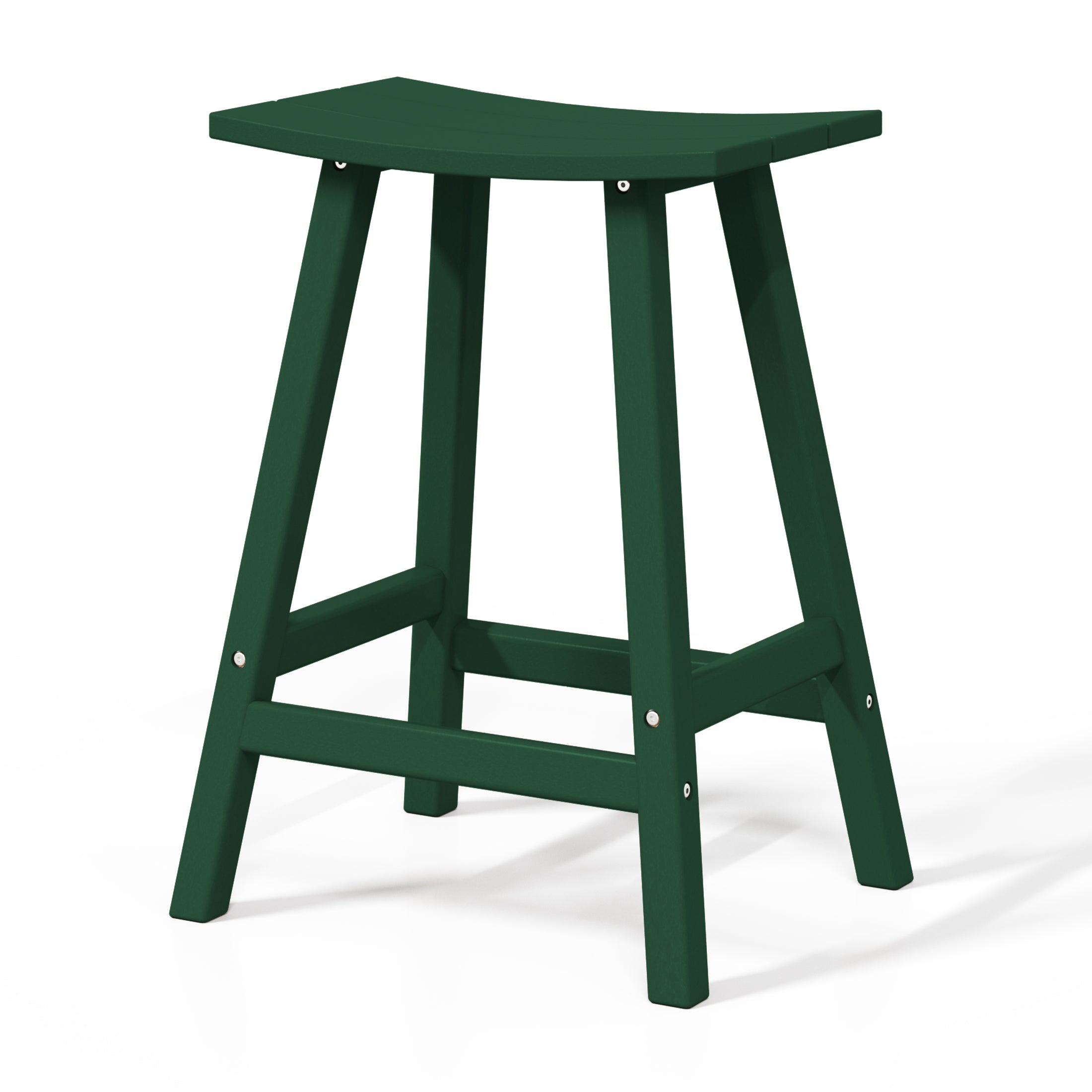 Stockholm All-Weather Outdoor Saddle Counter Stool (24" Height) Seahawk Designs Patio Bar & Counter Stools