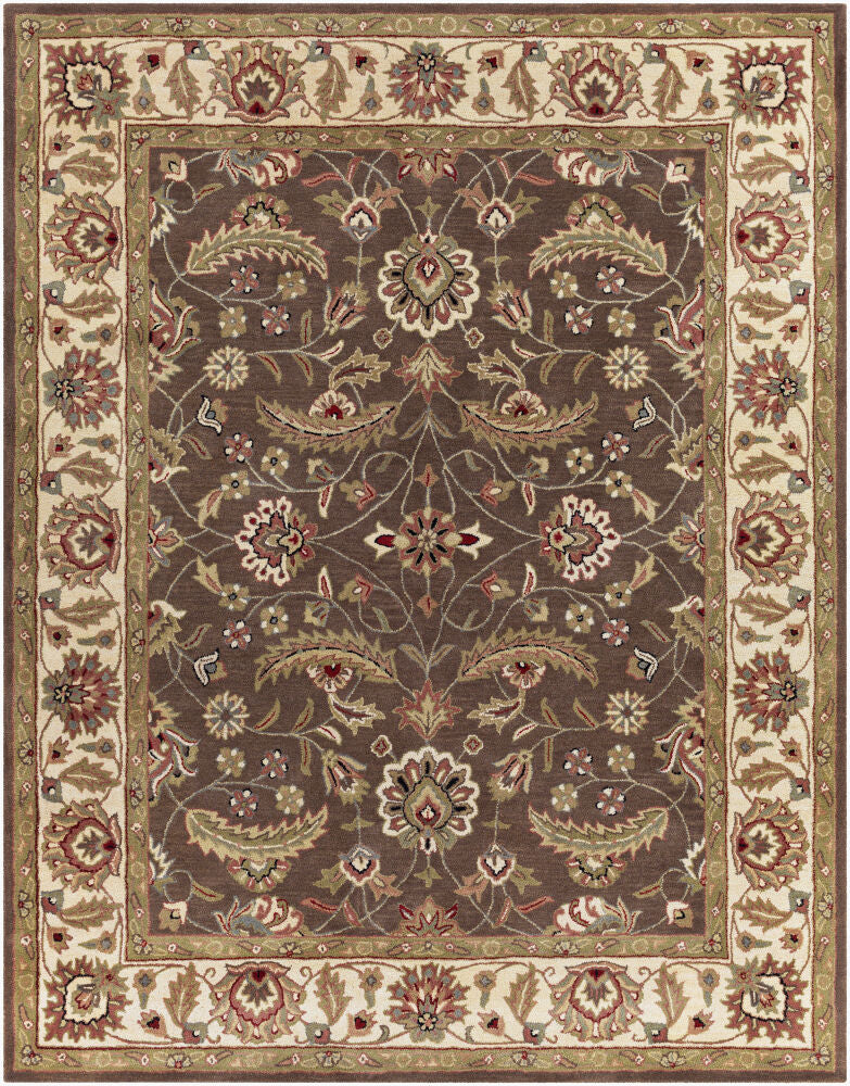 Caesar Handmade Rug — Black/Dark Brown