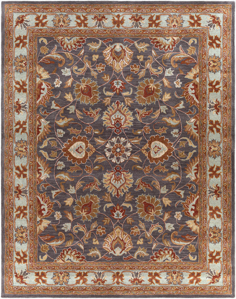 Caesar Handmade Rug — Beige/Burnt Orange