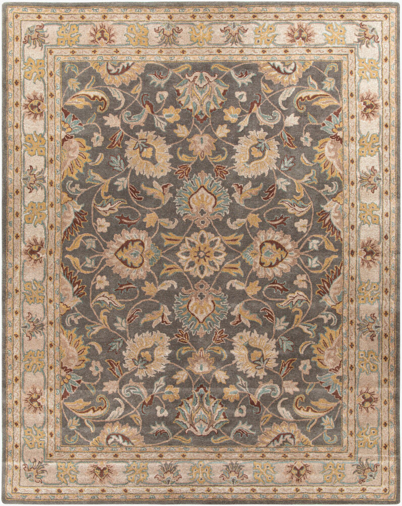 Caesar Handmade Rug — Charcoal/Dark Brown