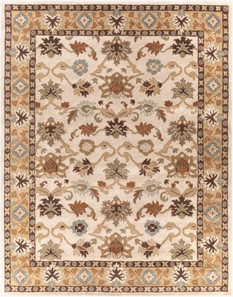 Caesar Handmade Rug — Brown/Burnt Orange