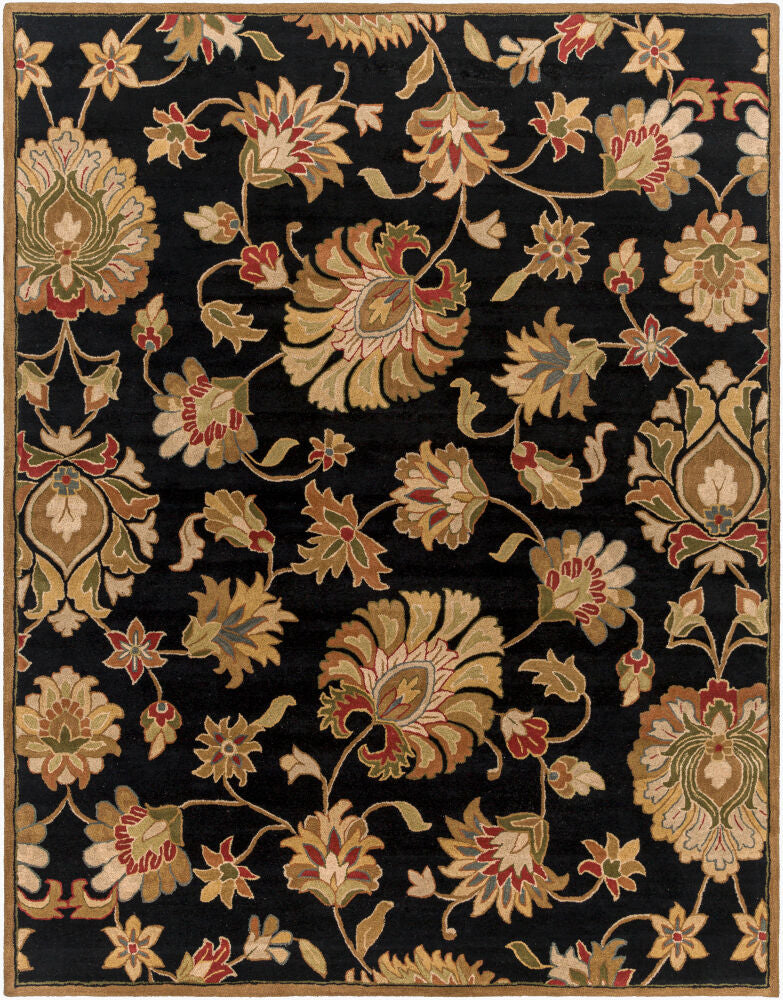 Caesar Handmade Rug — Beige/Black