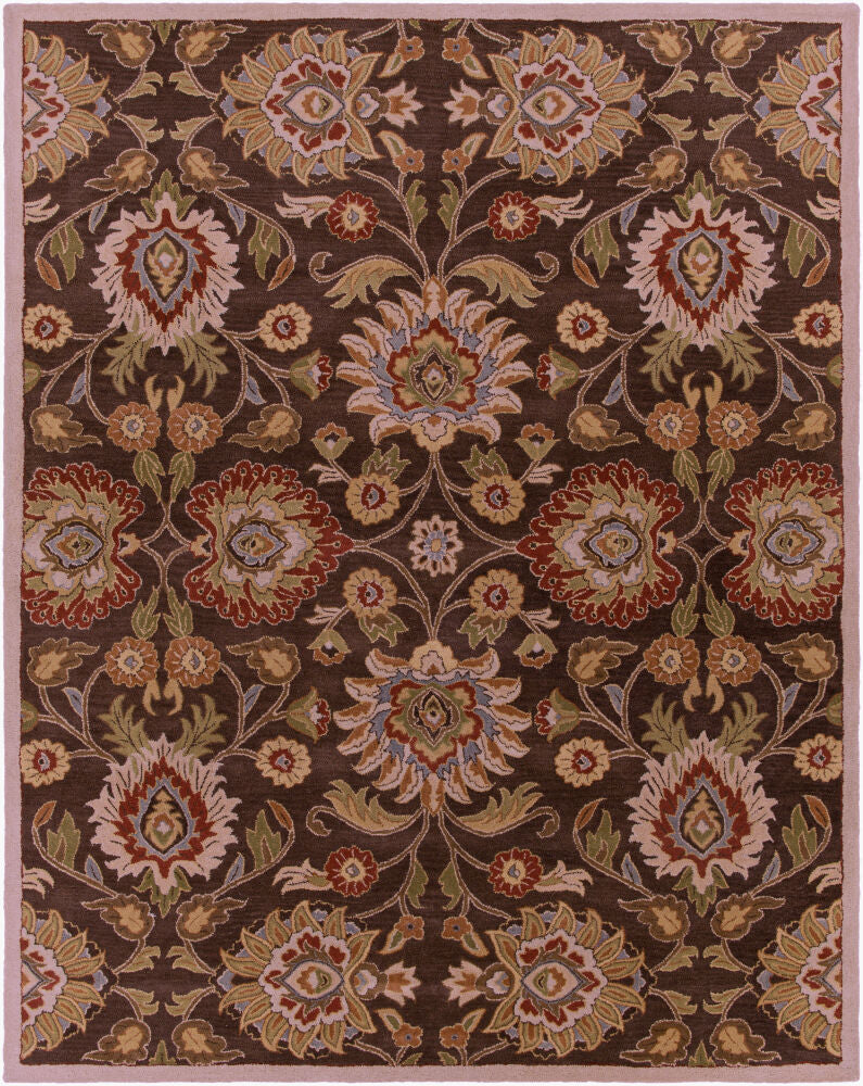 Caesar Handmade Rug — Brown/Dark Brown