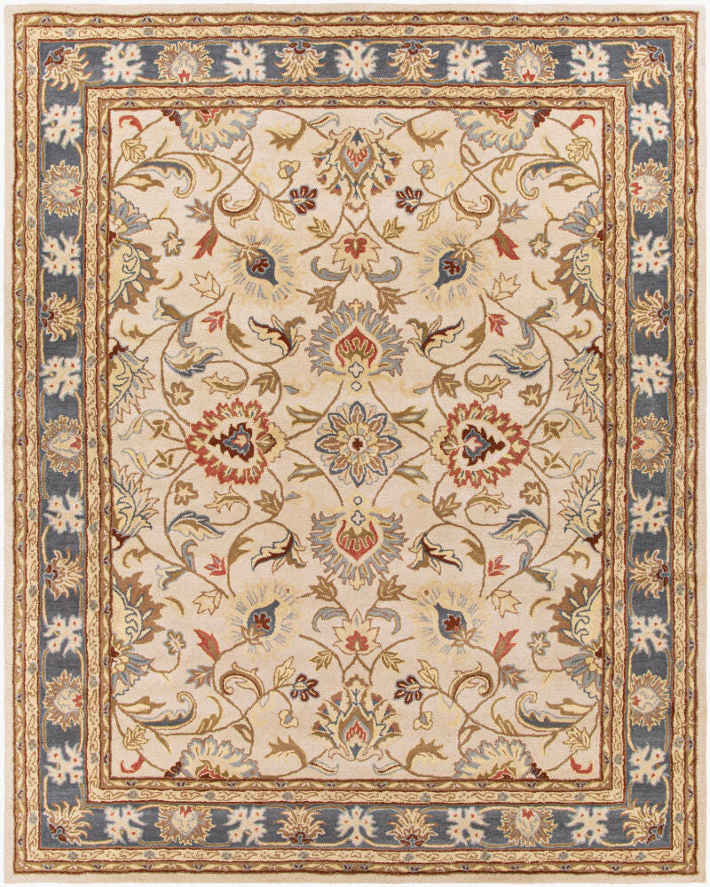 Caesar Handmade Rug — Dark Brown/Denim