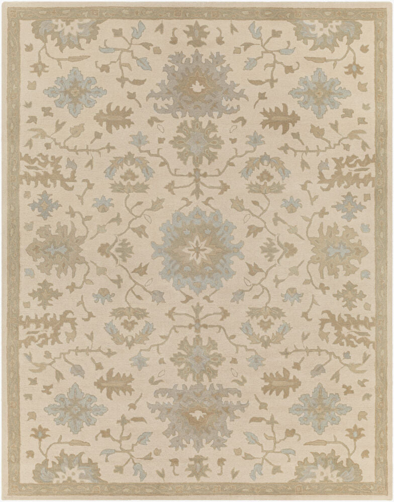 Caesar Handmade Rug — Light Beige/Olive
