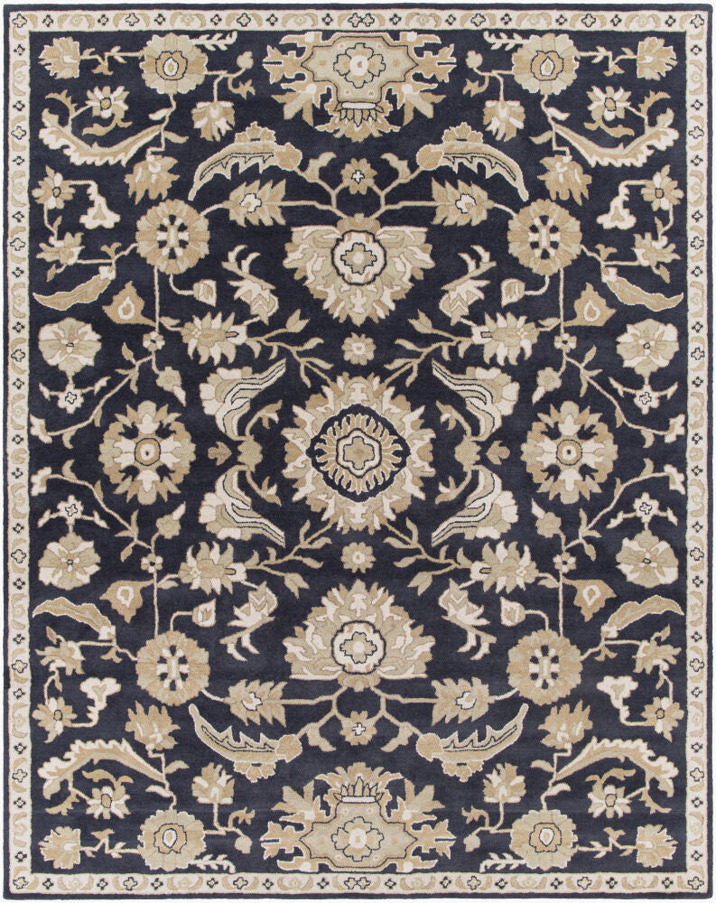 Caesar Handmade Rug — Brown/Ink Blue