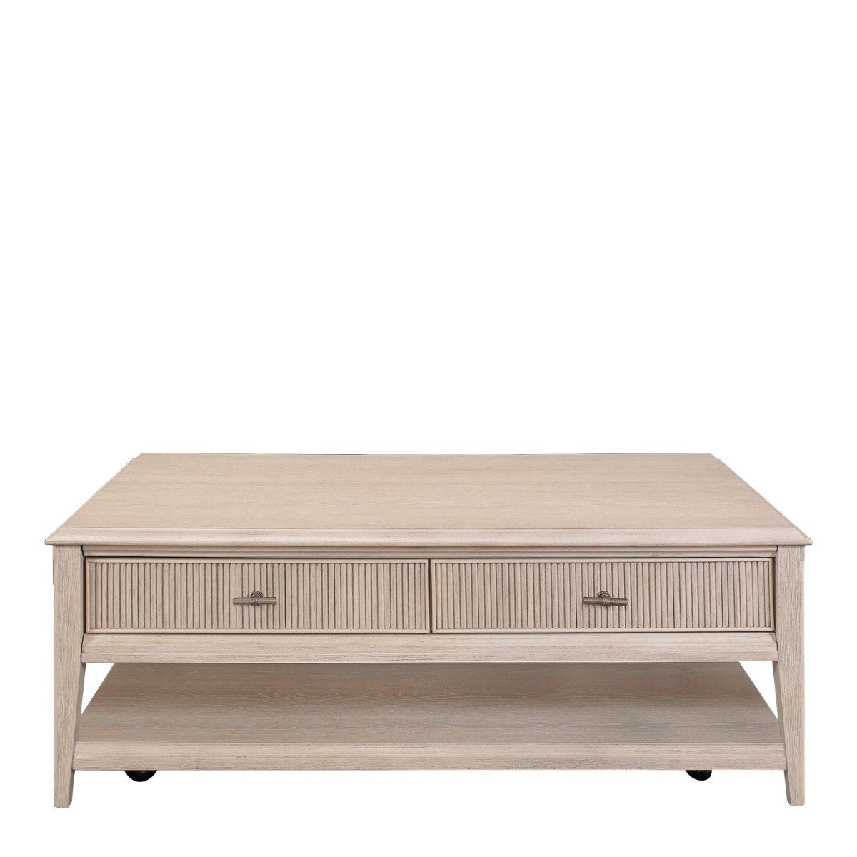 Riverside Carmella Cocktail Table — Coastal Cottage Style on Casters Riverside Furniture Coffee Table