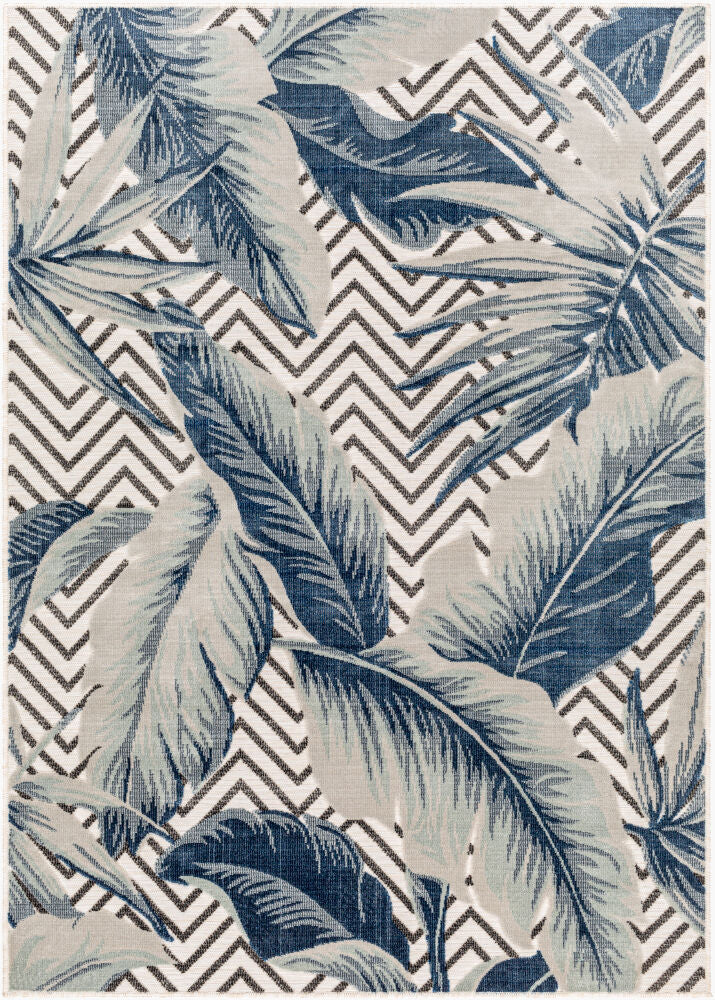 Cabo Machine Woven Rug — Beige/Black