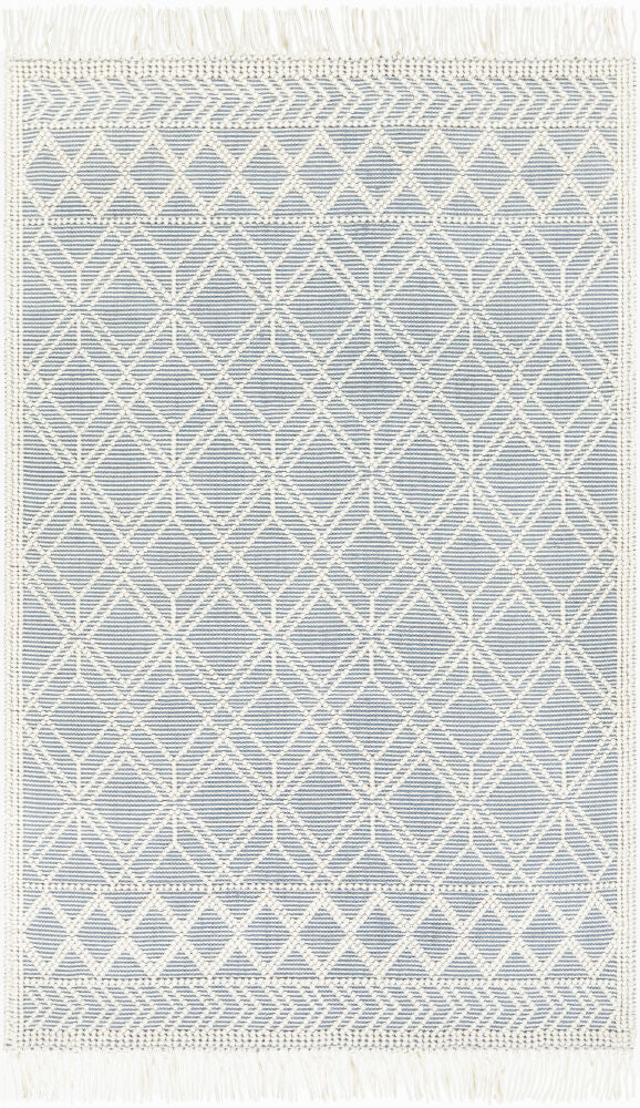 Casa DeCampo Handmade Rug — Denim/Ivory