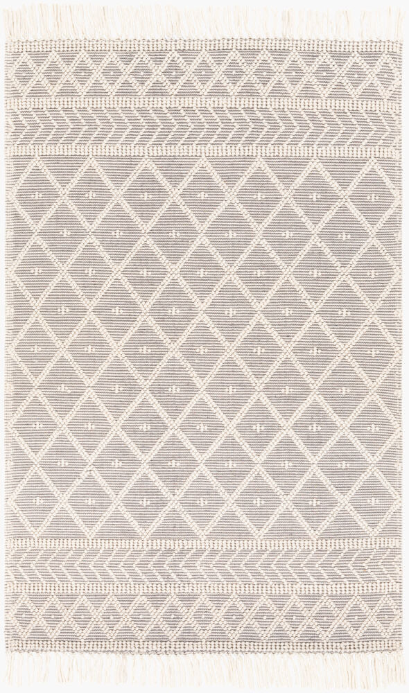 Casa DeCampo Handmade Rug — Charcoal/Ivory