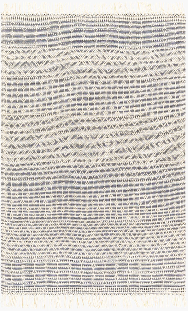 Casa DeCampo Handmade Rug — Denim/Off-White
