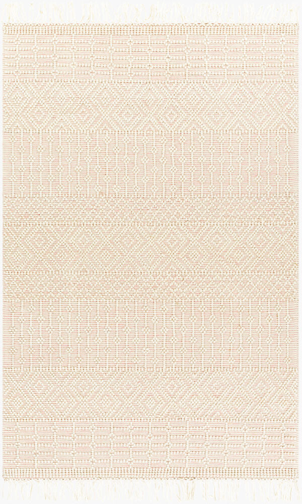 Casa DeCampo Handmade Rug — Dusty Pink/Ivory