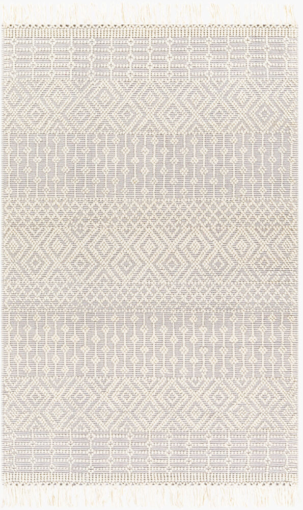Casa DeCampo Handmade Rug — Ivory/Light Gray