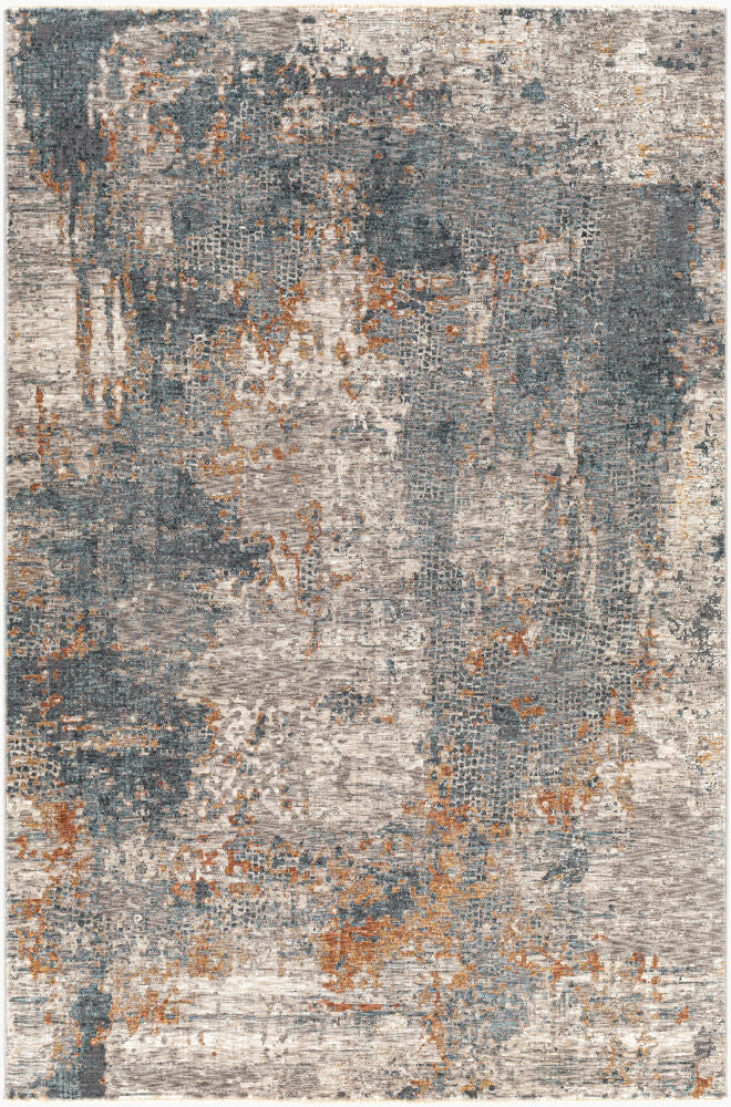 Cardiff Machine Woven Rug — Dark Blue/Dusty Pink