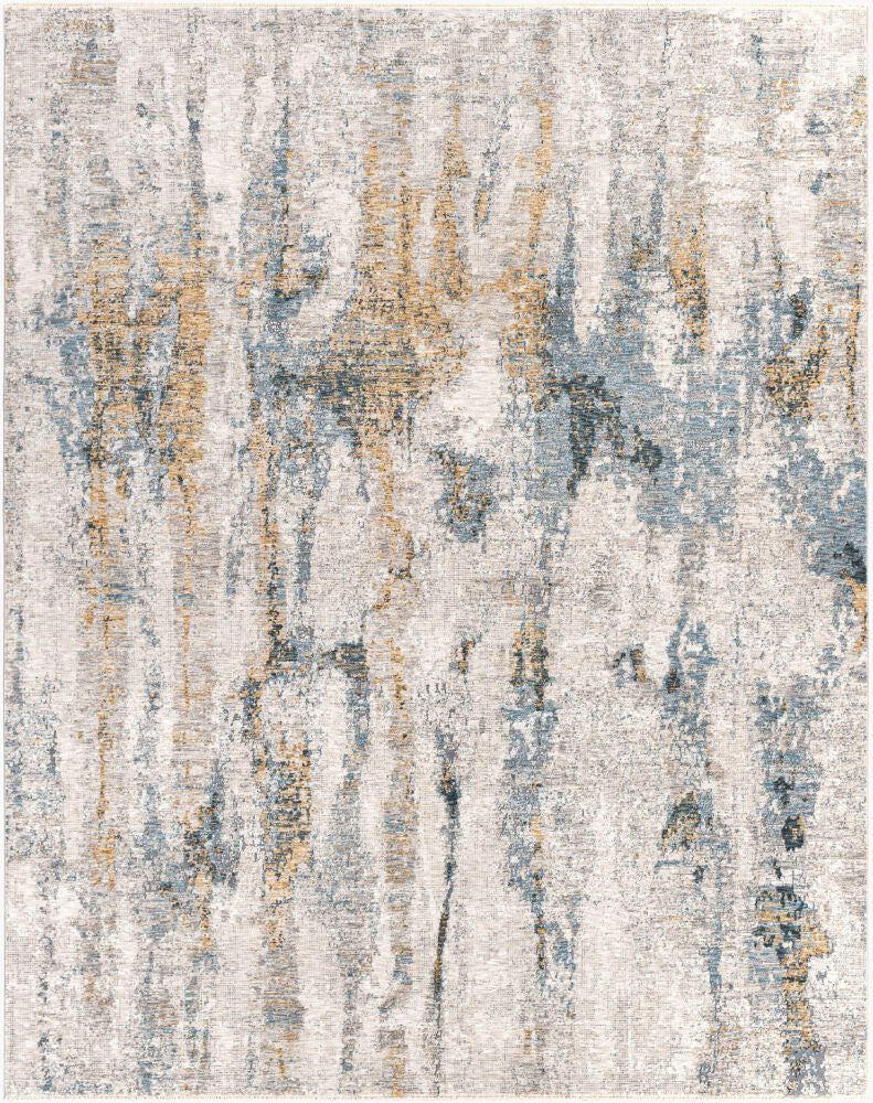 Cardiff Machine Woven Rug — Dark Blue/Light Blue