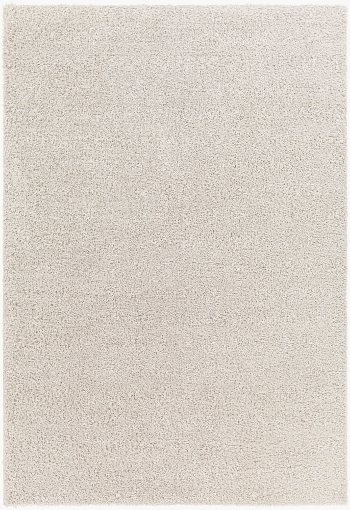Cloudy Shag Machine Woven Rug — Light Beige