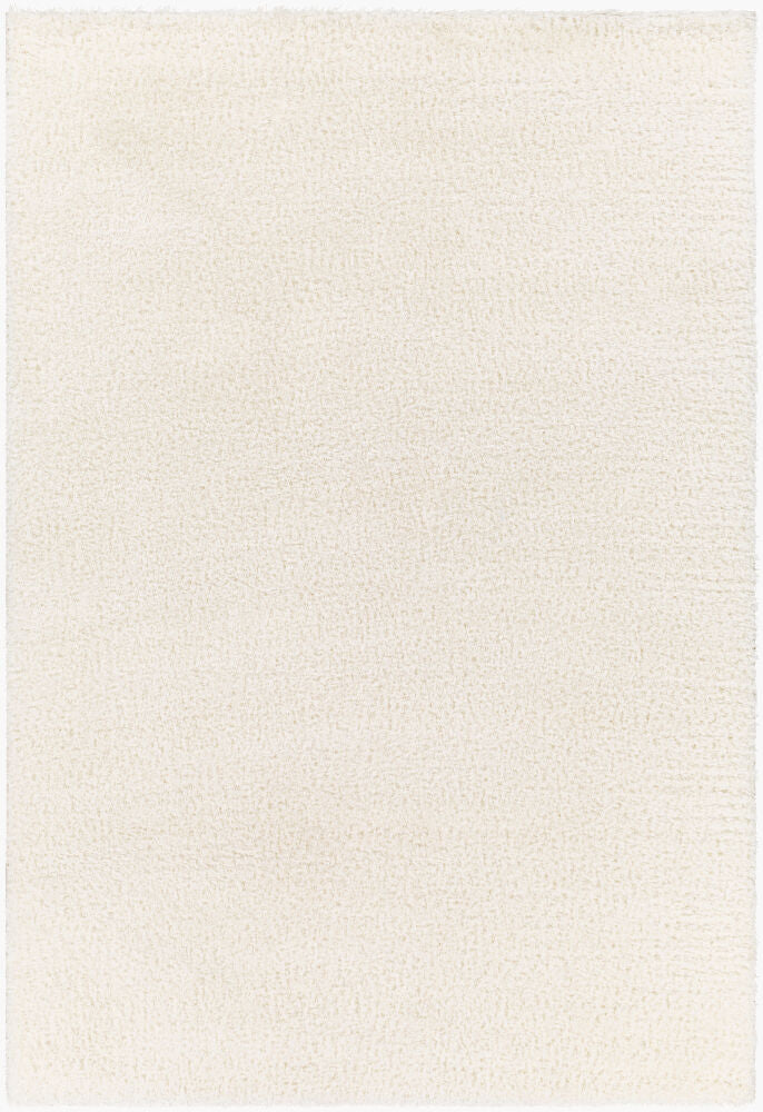 Cloudy Shag Machine Woven Rug — Off-White