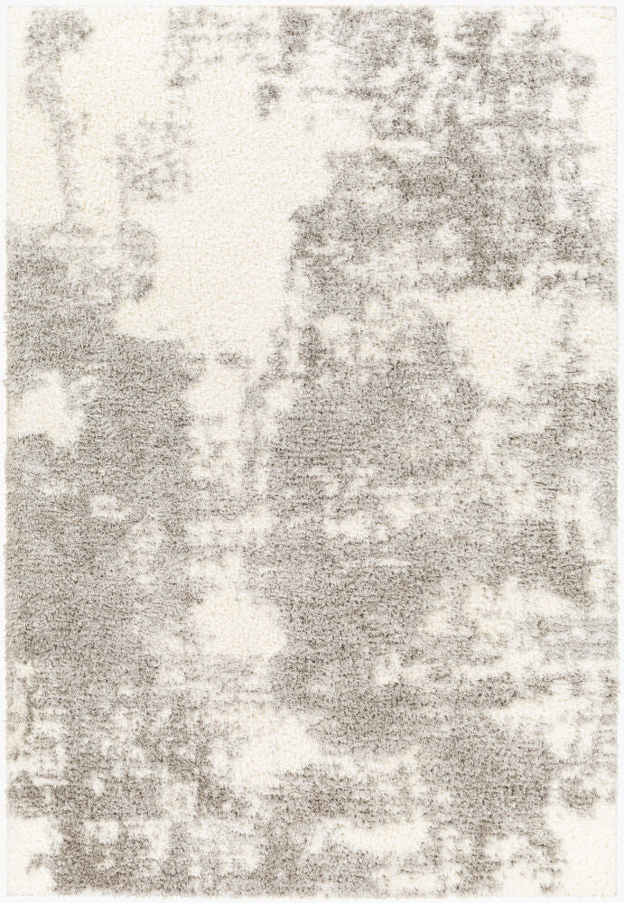 Cloudy Shag Machine Woven Rug — Charcoal/Gray