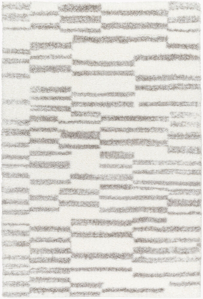 Cloudy Shag Machine Woven Rug — Charcoal/Gray