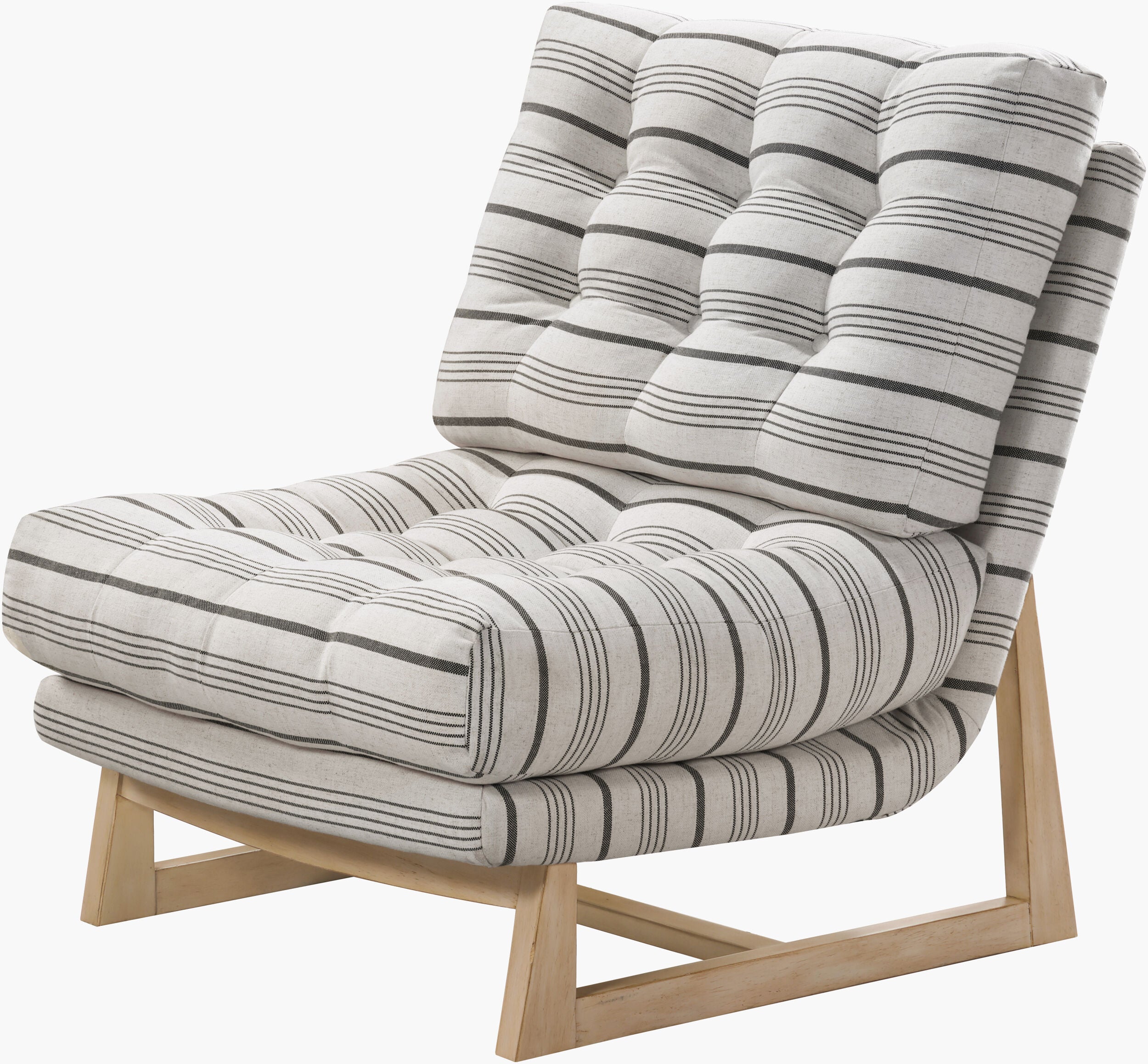 Cedron Accent Chair — Medium Gray/Off-White