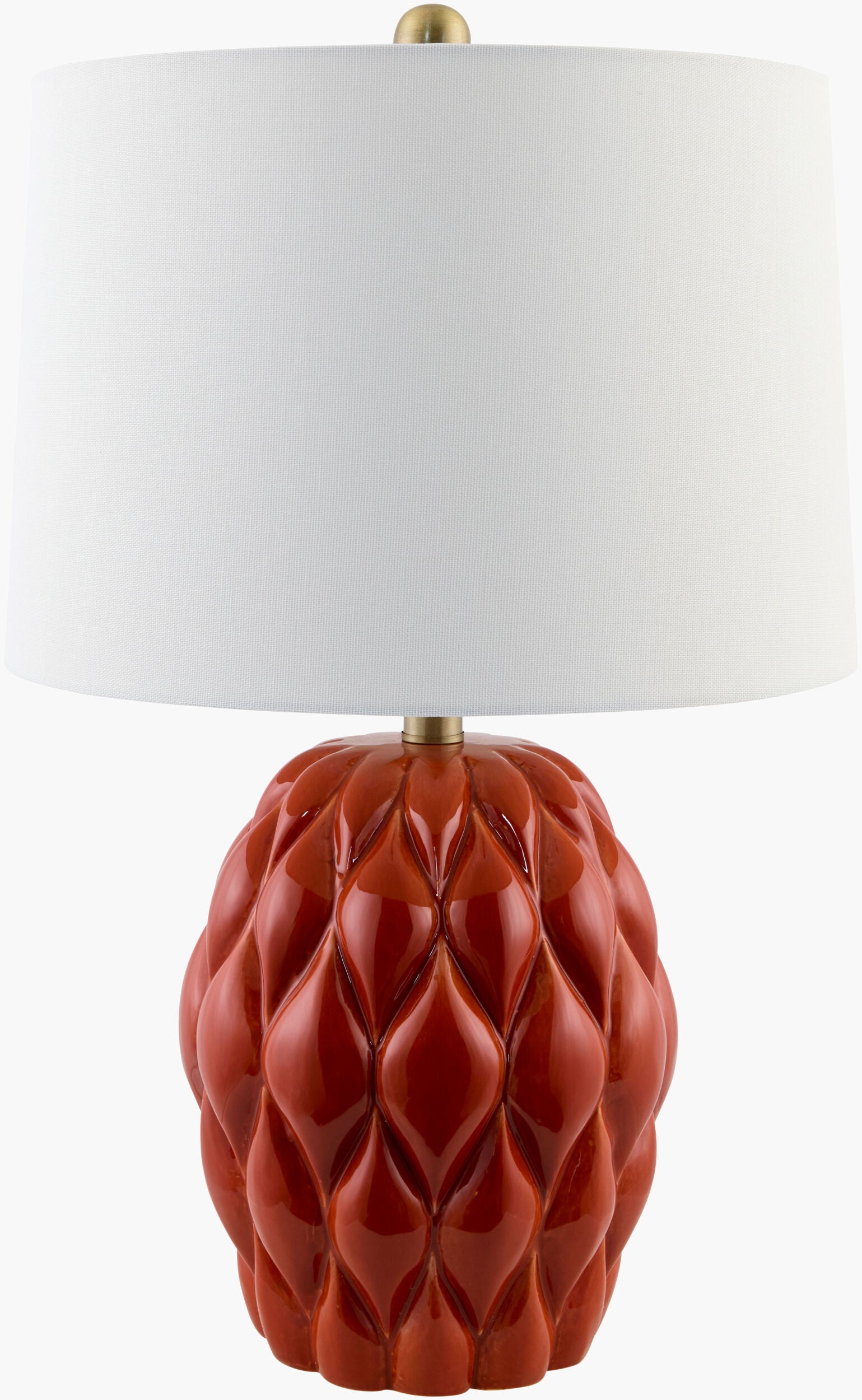 Cagli Accent Table Lamp — Red