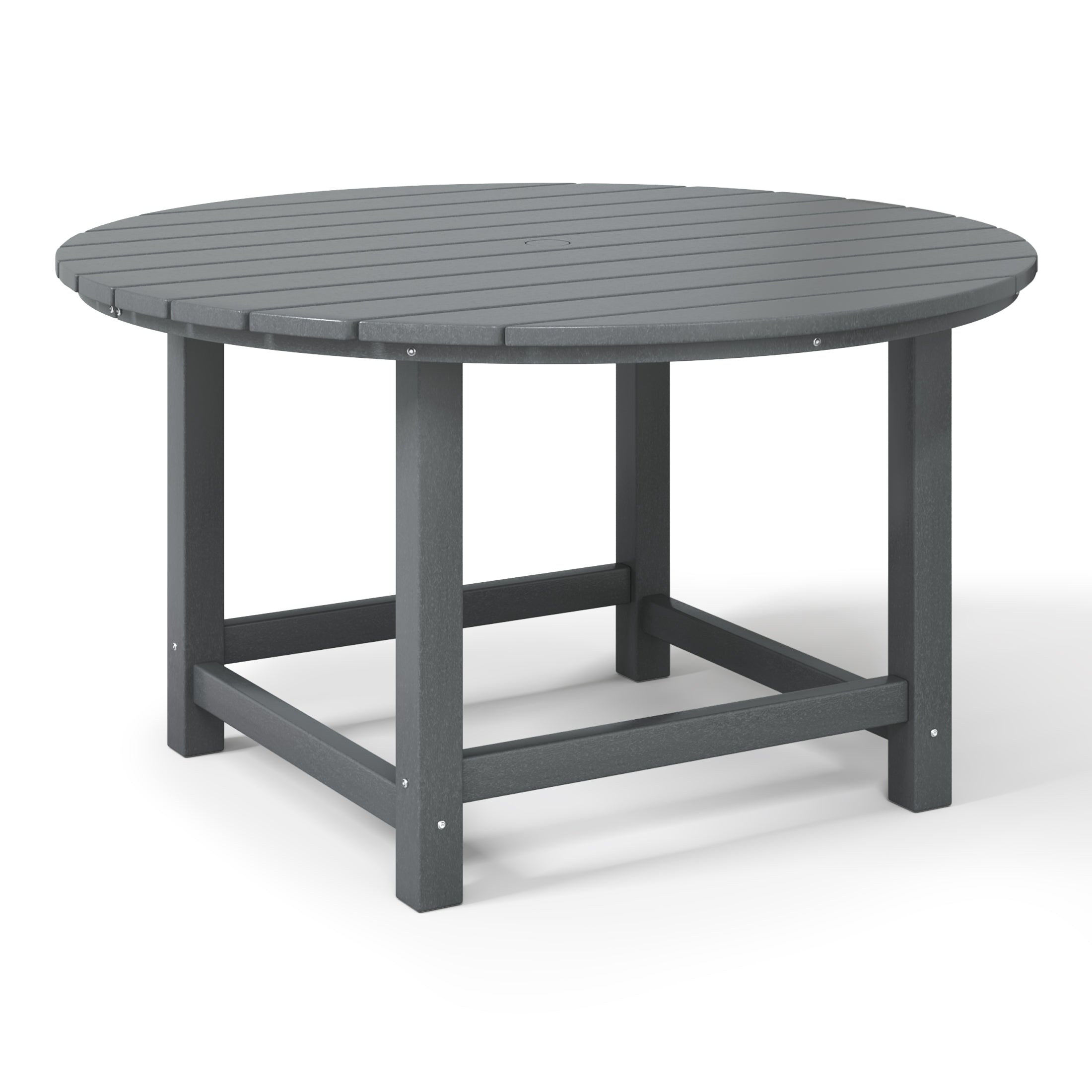Tiny Terraces Kids' All-Weather Outdoor Round Dining Table (38" Wide) Gray Seahawk Designs Kids Patio Dining Tables