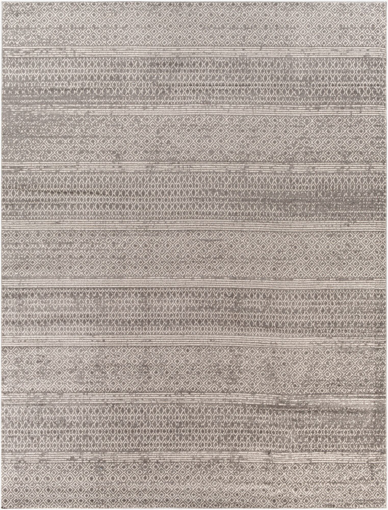Chester Machine Woven Rug — Charcoal/Light Beige