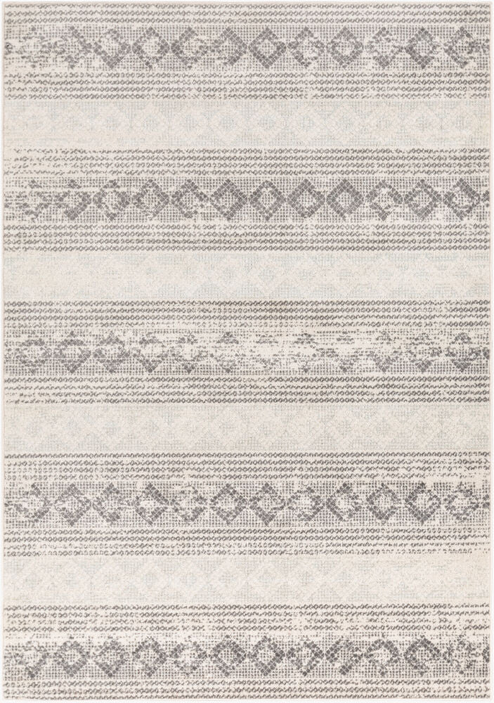Chester Machine Woven Rug — Charcoal/Light Beige