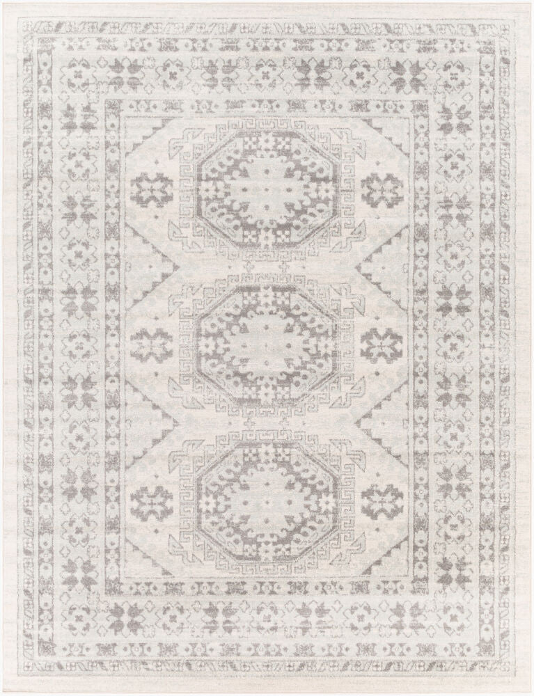 Chester Machine Woven Rug — Charcoal/Light Beige