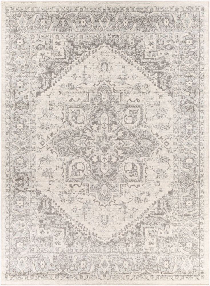 Chester Machine Woven Rug — Charcoal/Light Beige