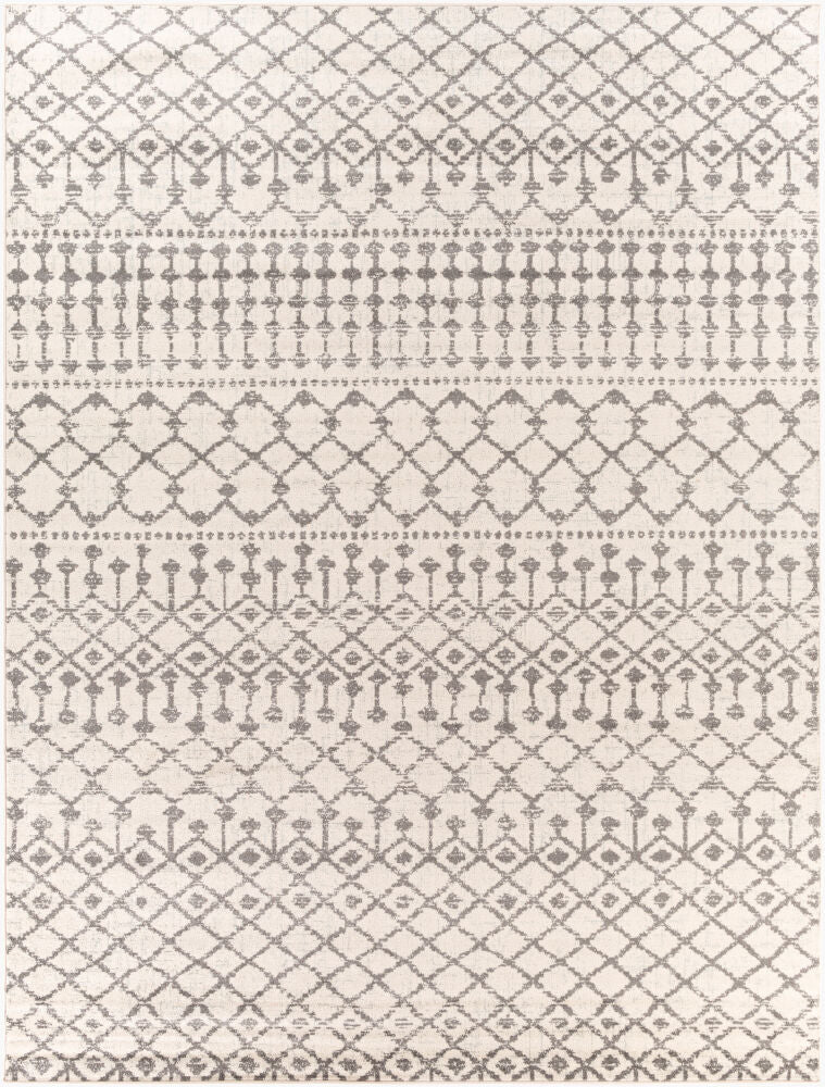 Chester Machine Woven Rug — Charcoal/Light Beige