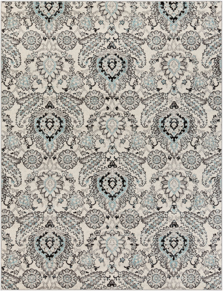 Chester Machine Woven Rug — Black/Charcoal