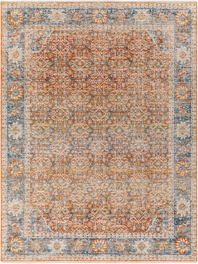 Chicago Machine Woven Rug — Black/Blue
