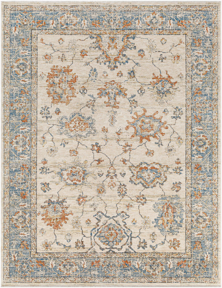 Chicago Machine Woven Rug — Black/Blue