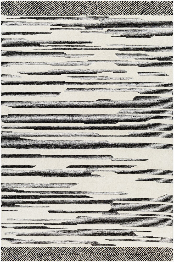 Cherokee Handmade Rug — Black/Cream