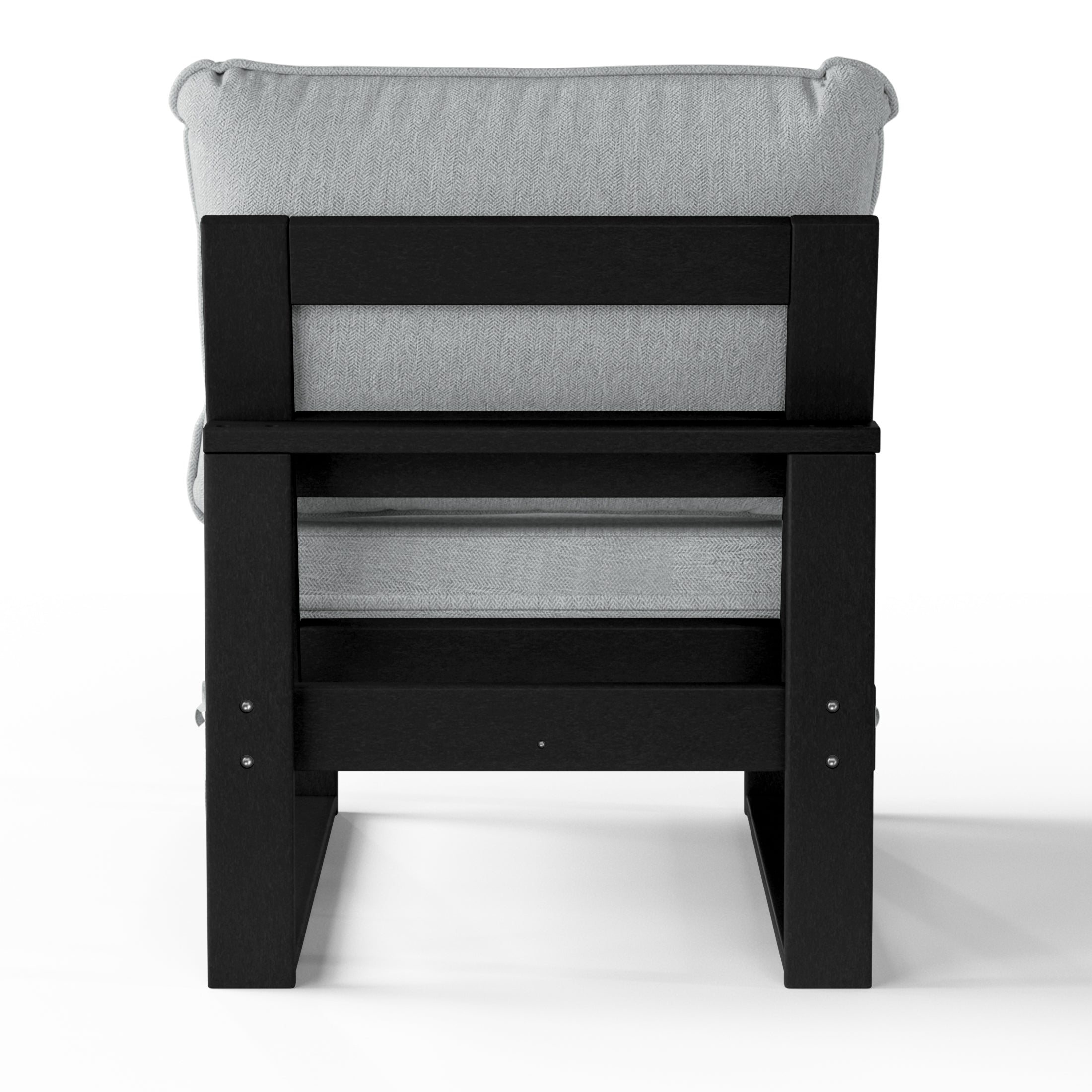 Signature All-Weather Outdoor Modular Deep Seating Cushioned Side Chair (Center Sectional Seat) Seahawk Designs Patio Chairs