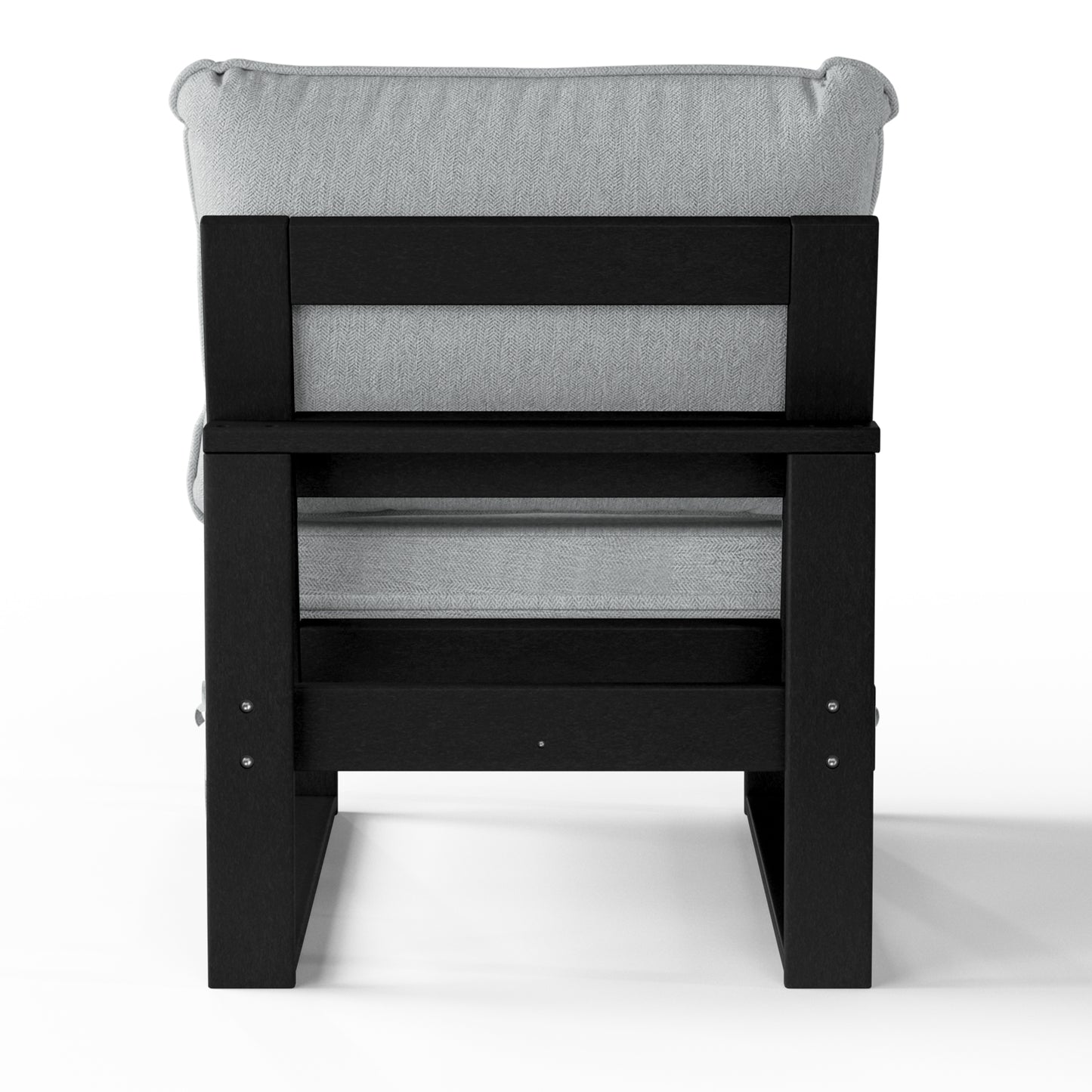 Signature All-Weather Outdoor Modular Deep Seating Cushioned Side Chair (Center Sectional Seat) Seahawk Designs Patio Chairs