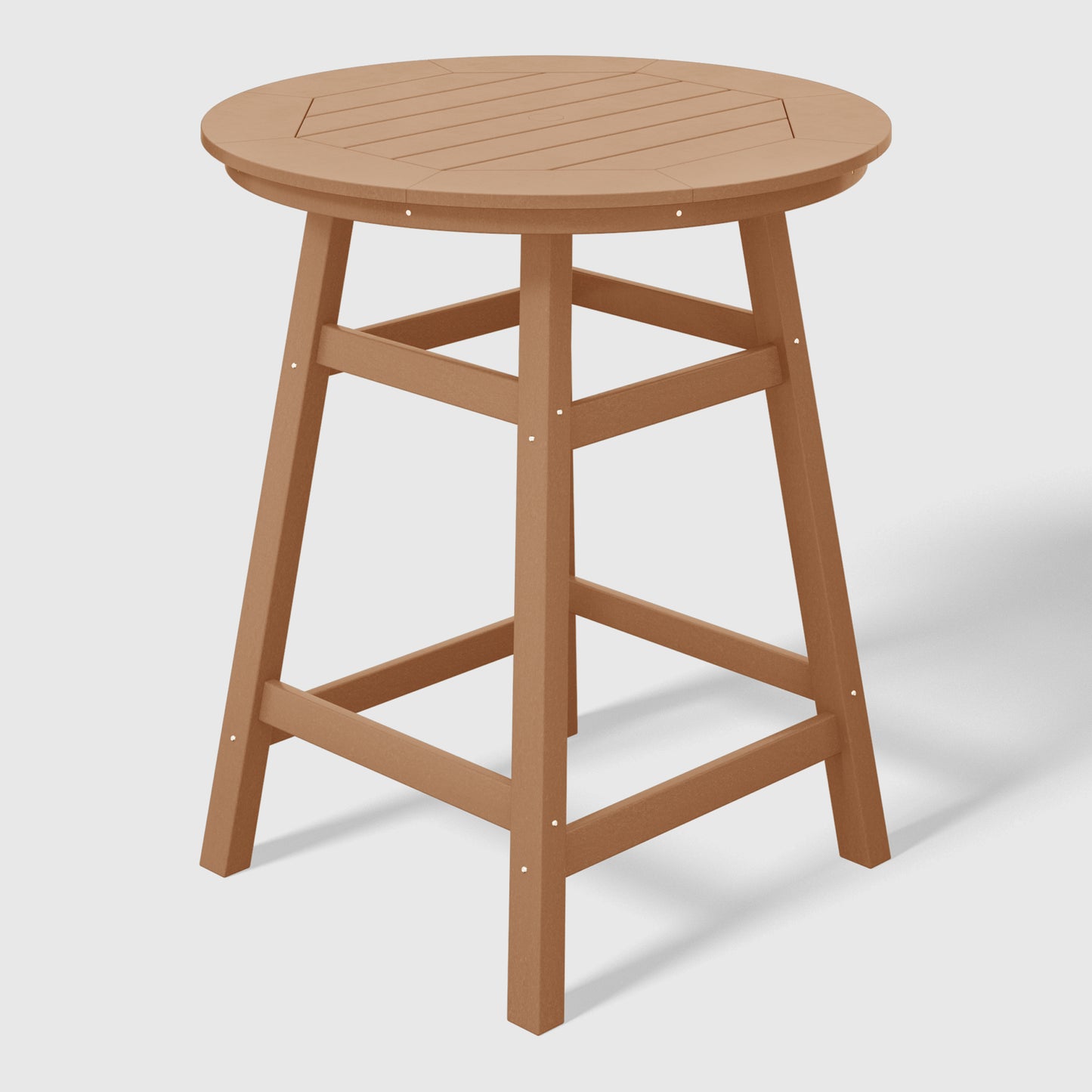 Stockholm All-Weather Outdoor 35" Round Counter Table (37" Height) Teak Seahawk Designs Patio Bar Tables