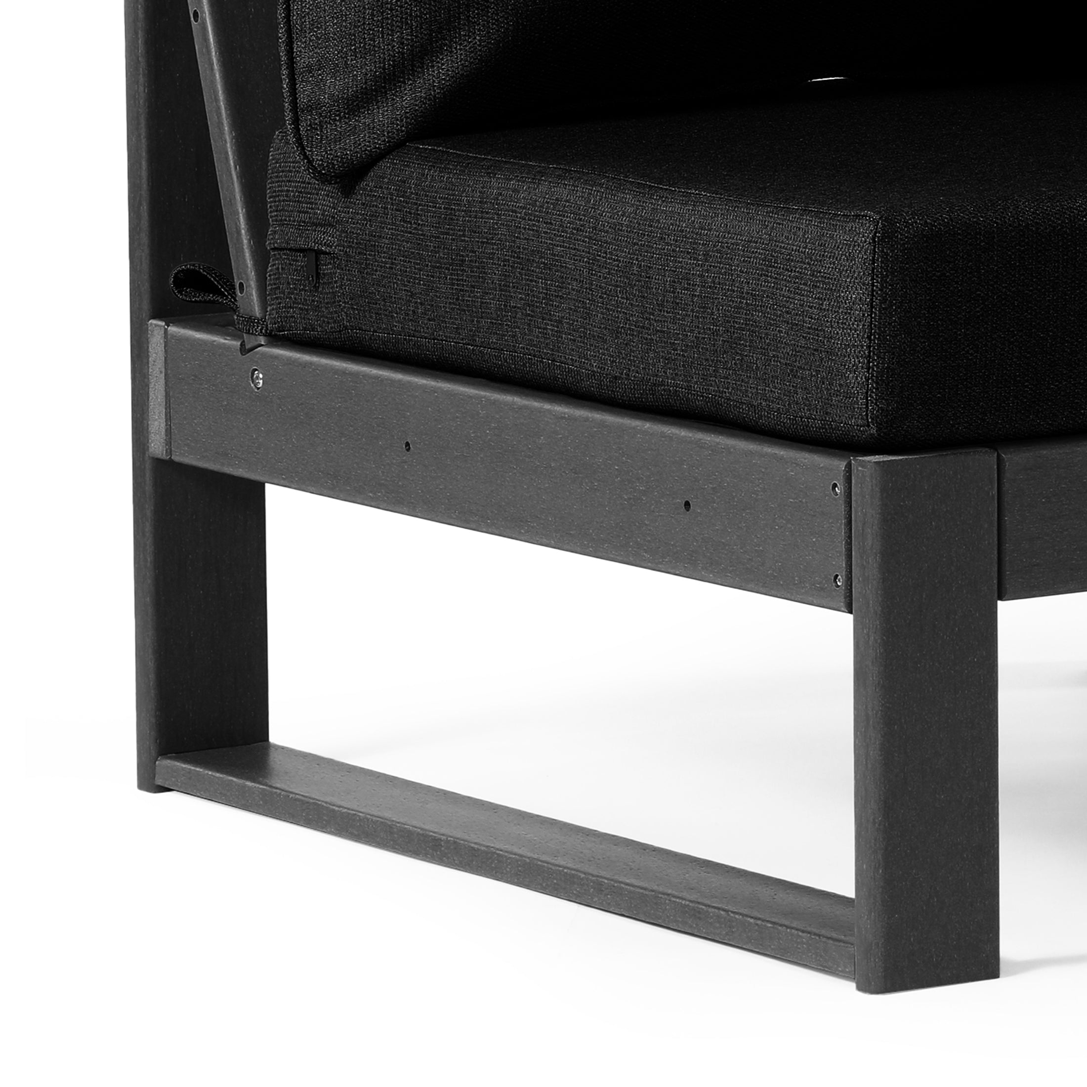 Signature All-Weather Outdoor Modular Deep Seating Cushioned Side Chair (Center Sectional Seat) Seahawk Designs Patio Chairs