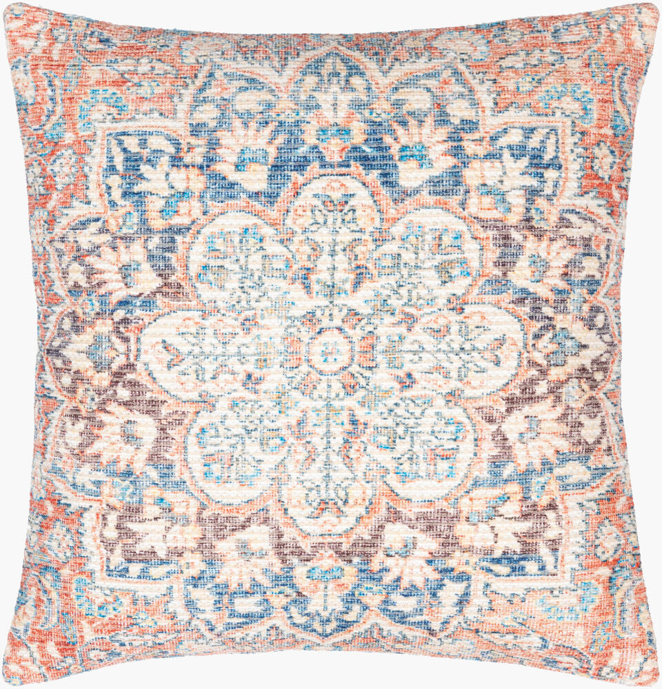 Colin Accent Pillow — Blue/Brown