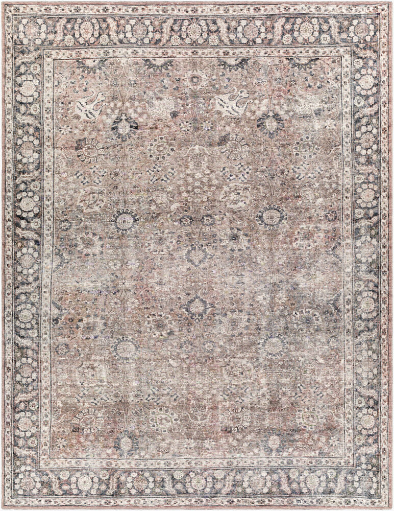 Colin Machine Woven Rug — Black/Charcoal