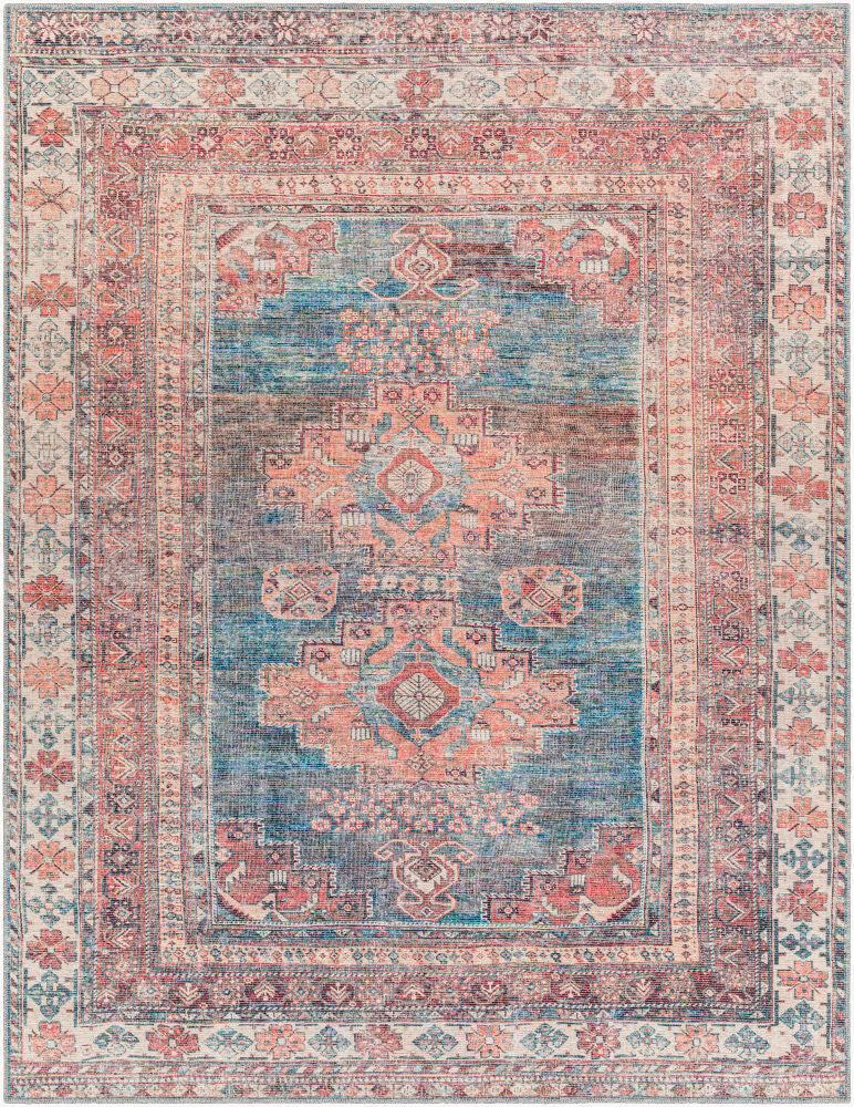 Colin Machine Woven Rug — Blue/Cream